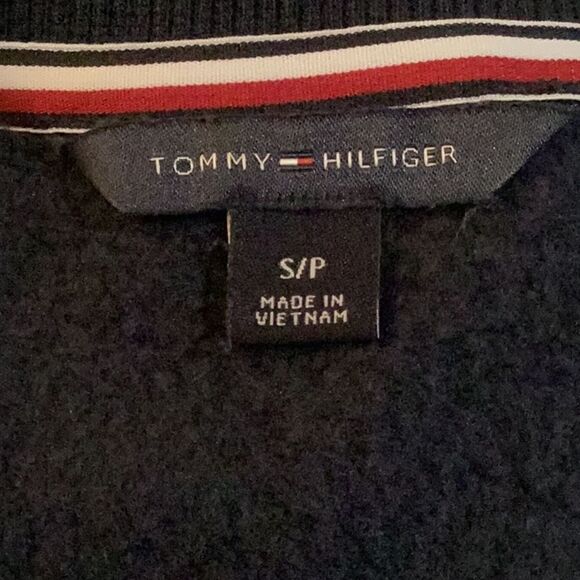 TOMMY HILFIGER DARK NAVY BLUE CREW NECK SLIP ON SWEAT SHIRT SMALL - Picture 5 of 6